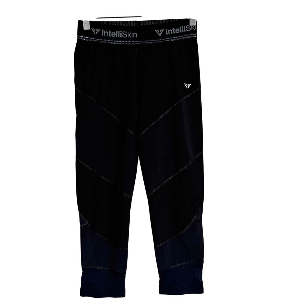 Intelliskin CoolCue Black Capri Leggings Stand Tall - S